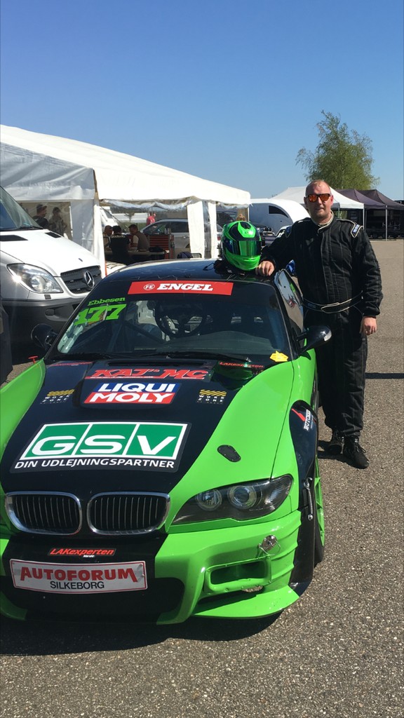 Lars Ebbesen efter sidste løb der gav en 3. plads i weekendens løb på Jyllandsringen